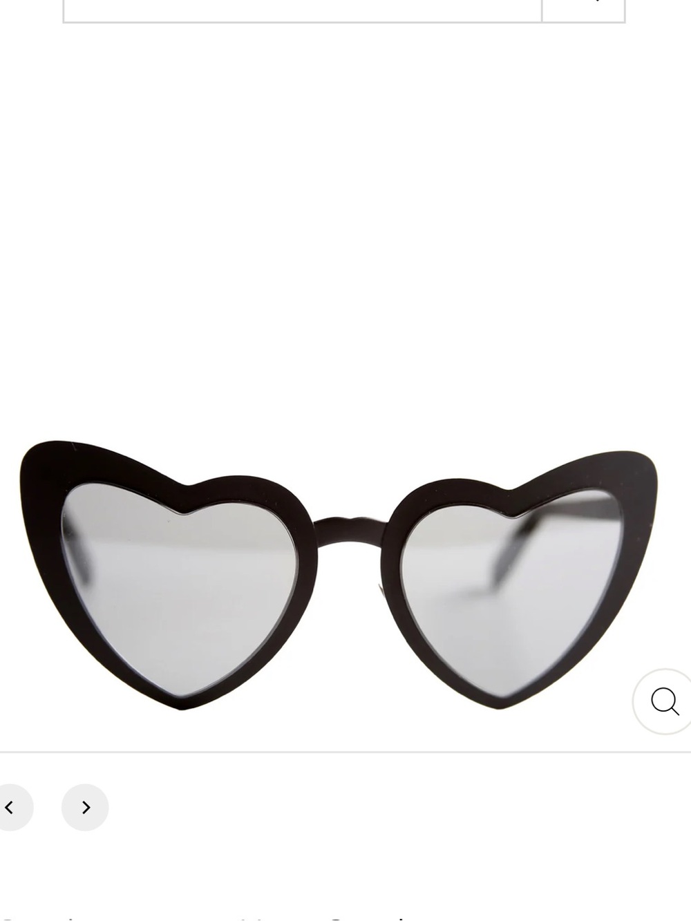 Heart-Shaped Black Sunglasses - Women Accessories
